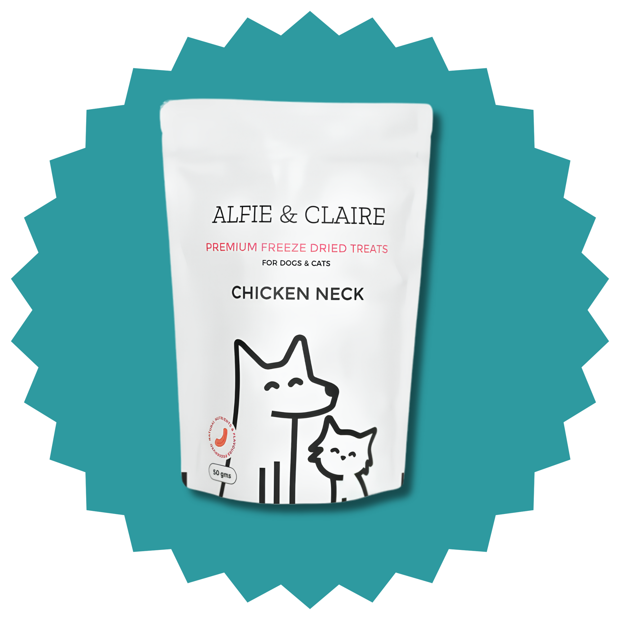 Chicken Neck Treats for Dogs and Cats