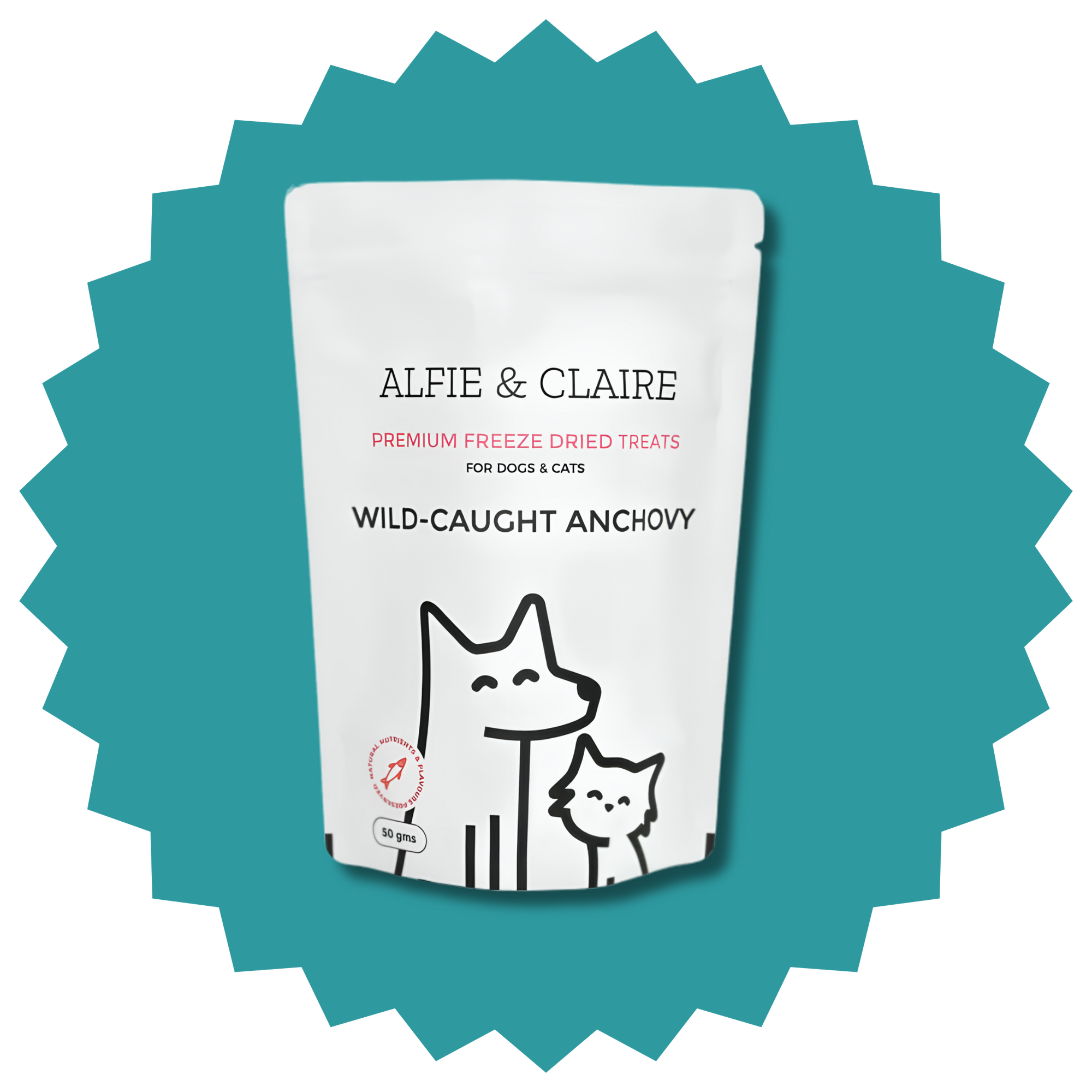Wild-Caught Anchovy Treats for Dogs and Cats
