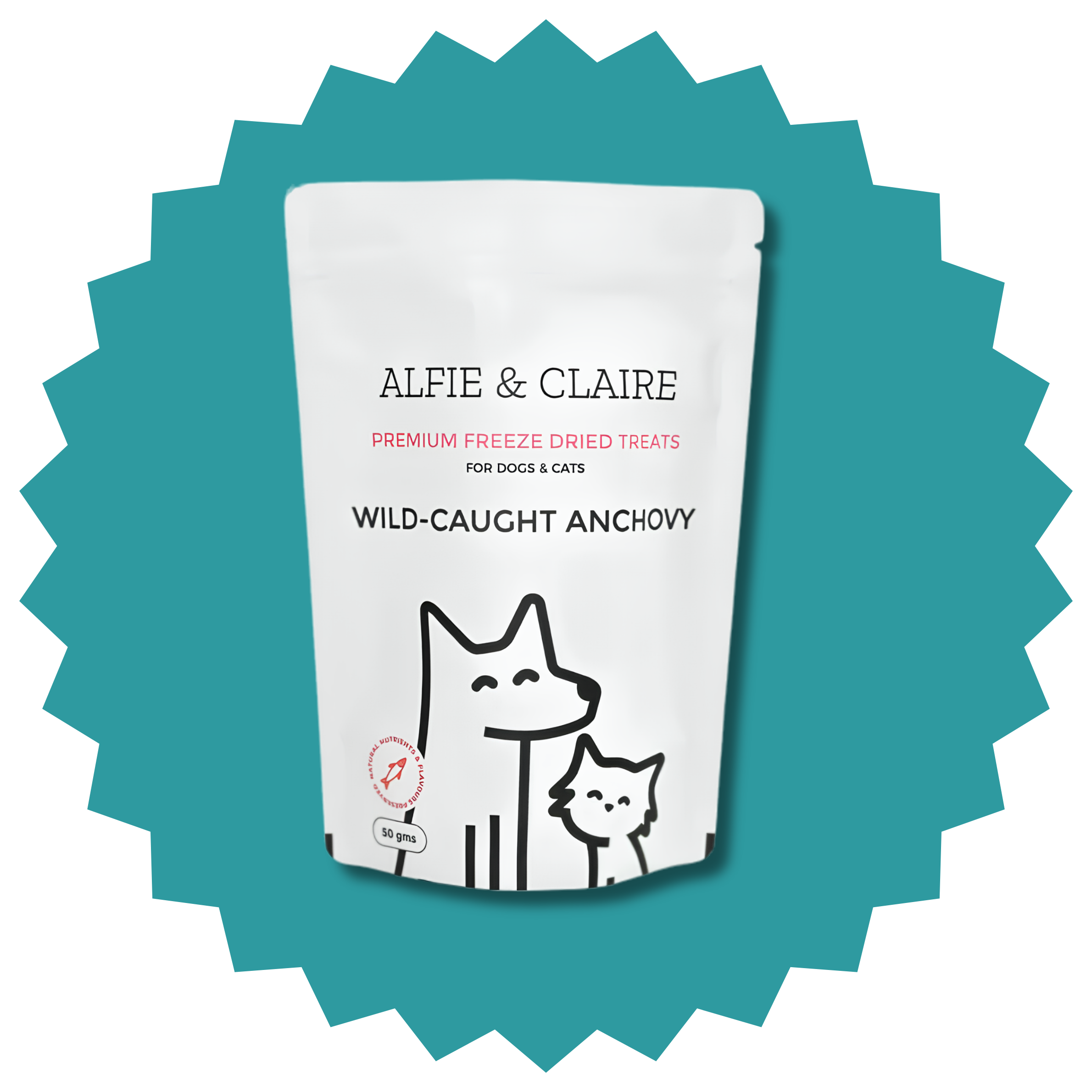 Wild-Caught Anchovy Treats for Dogs and Cats