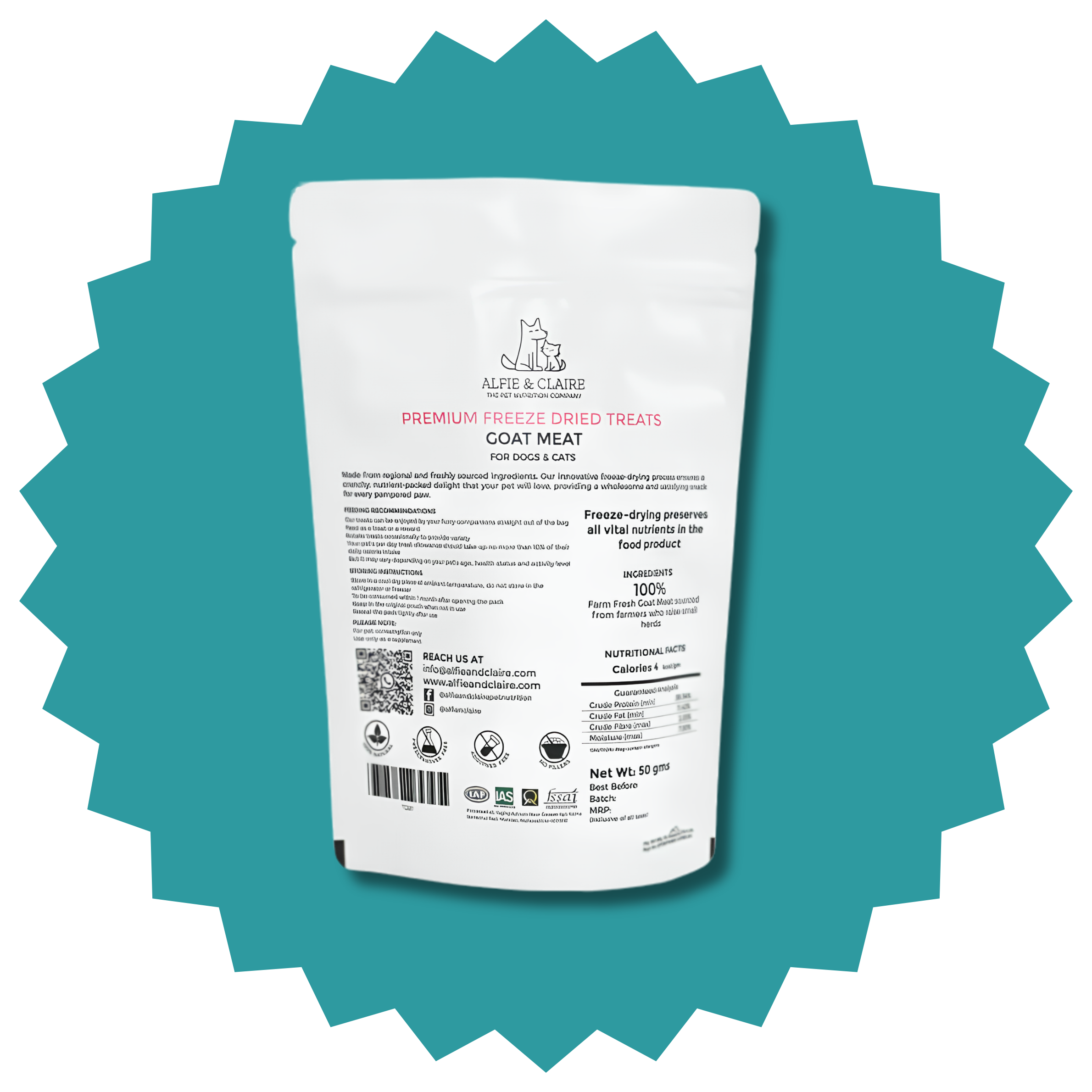 Goat Meat Treats for Dogs and Cats