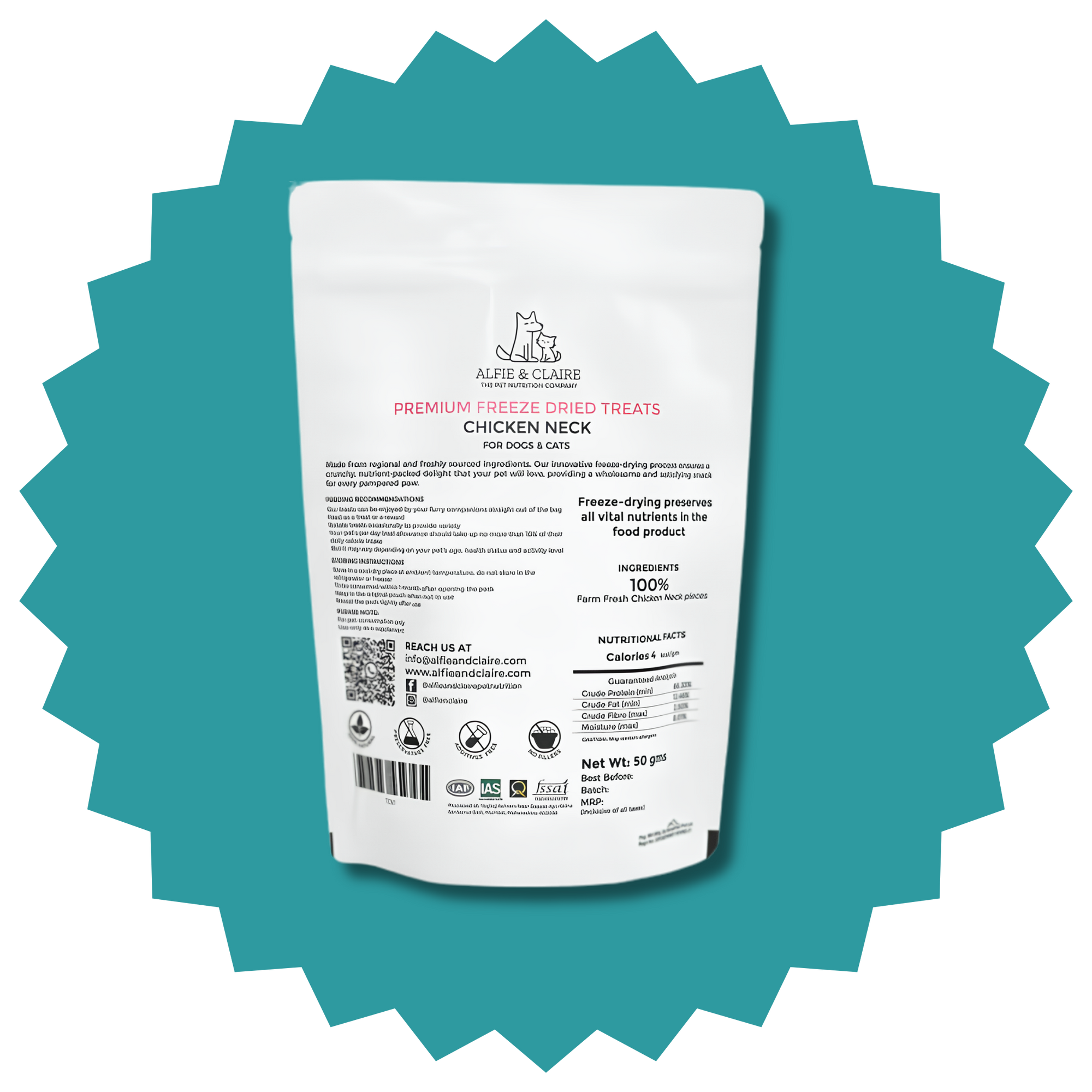 Chicken Neck Treats for Dogs and Cats