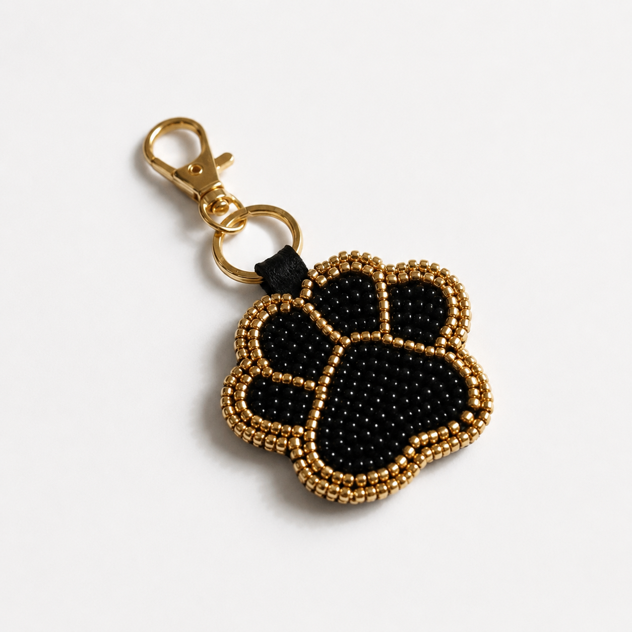Beaded Paw Keychains