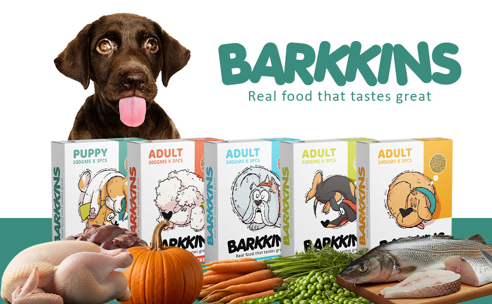 Barkkins Chicken & Egg - Puppy (100g packs)