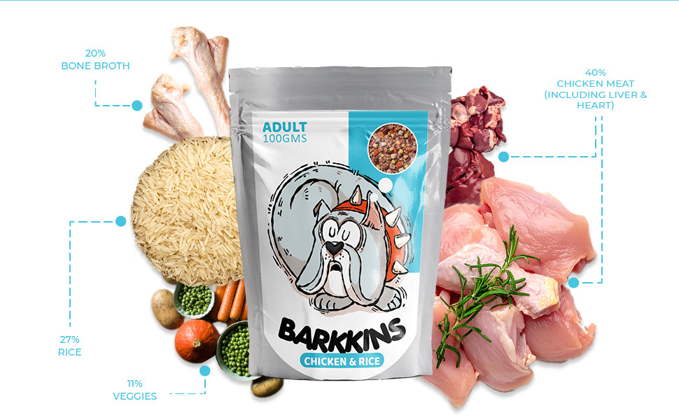 Barkkins Chicken & Rice - Adult