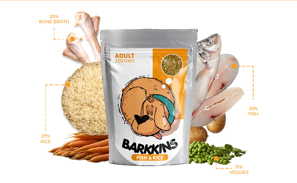 Barkkins Fish & Rice - Adult