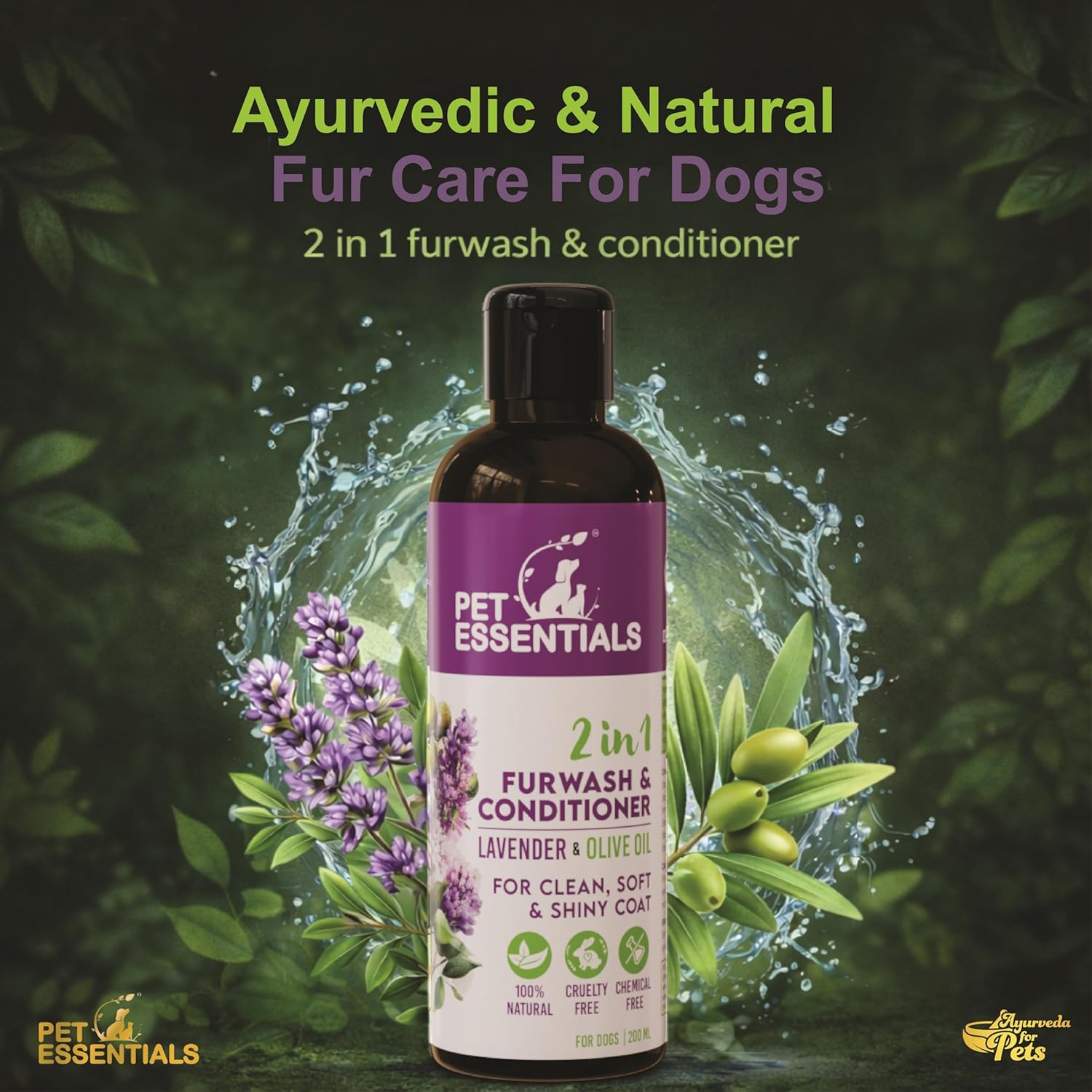 Lavender and Olive Oil Furwash & Conditioner