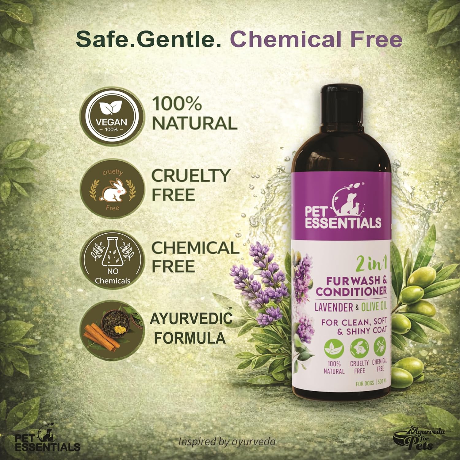 Lavender and Olive Oil Furwash & Conditioner