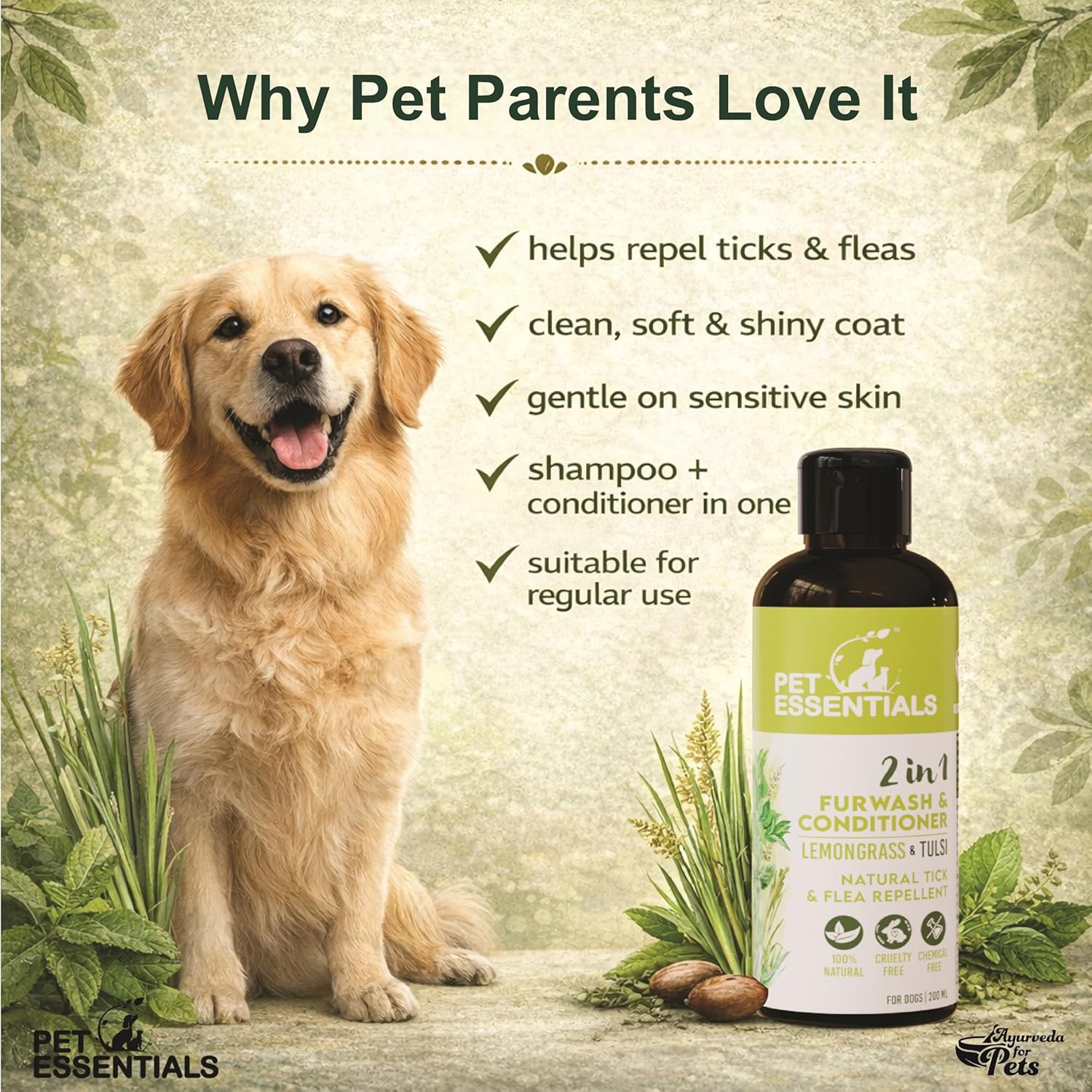 Lemongrass and Tulsi Furwash & Conditioner