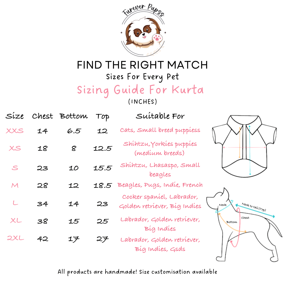 Cotton Kurta- by Fureverpupps