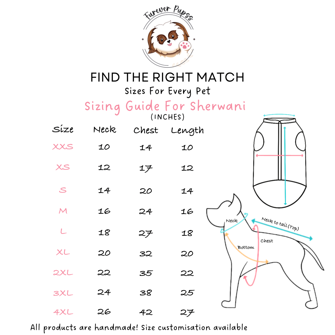 Pet Sherwani- by Fureverpupps