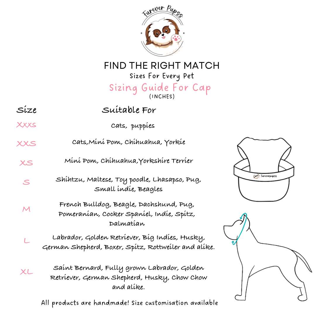 Pet Bunny caps- by Fureverpupps