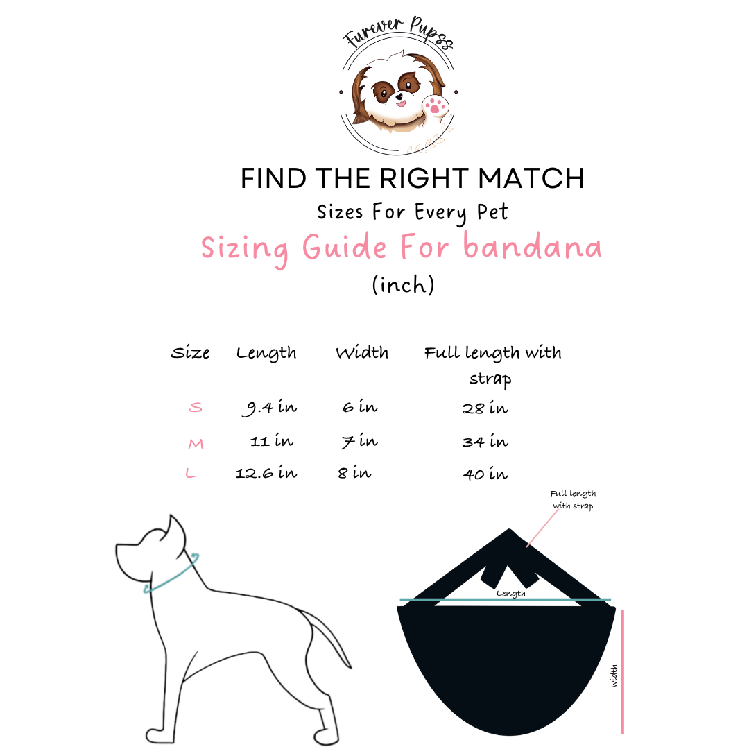 Circular Festive Bandana- By Fureverpupps