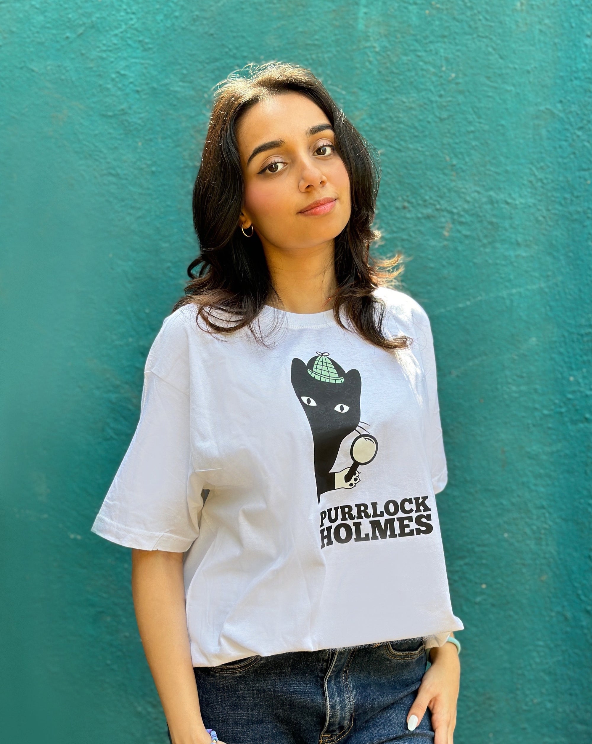Purrlock Holmes T-shirt- UNISEX