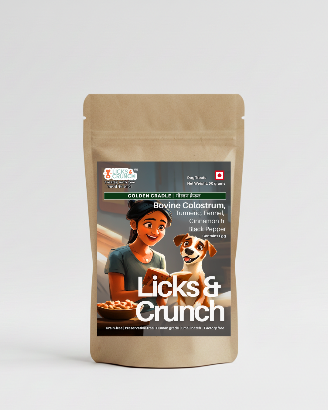 Bovine Colostrum Dog Treats - Golden Cradle (50g)
