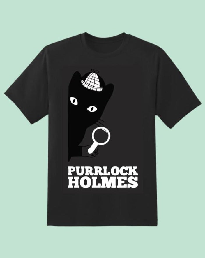 Purrlock Holmes T-shirt- UNISEX