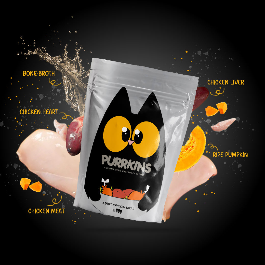 Purrkins Adult Chicken Meal (80g packs)