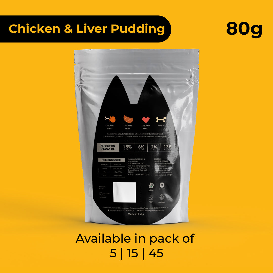 Purrkins Chicken & Liver Pudding Meal (80g packs)