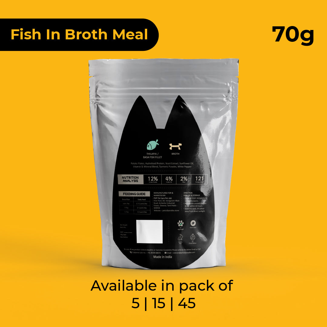Purrkins Fish Broth Meal Adult Cat (70g packs)