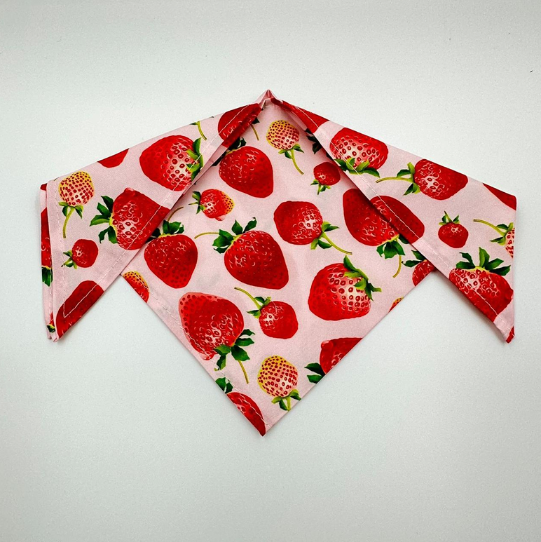 Strawberry Kisses- Bandana by Pet Station