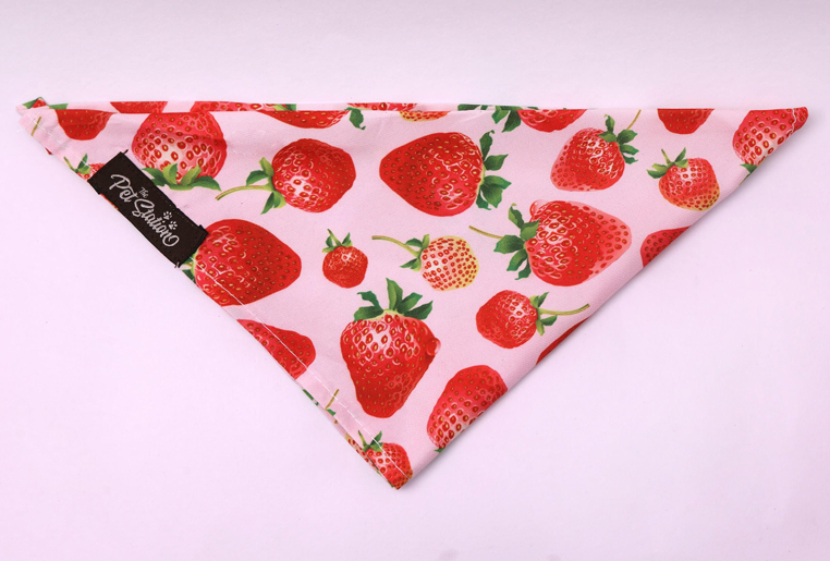 Strawberry Kisses- Bandana by Pet Station