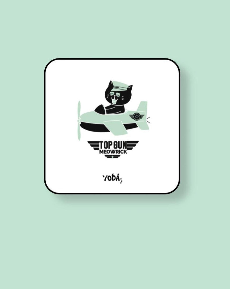 Top Gun Meowrick Magnet