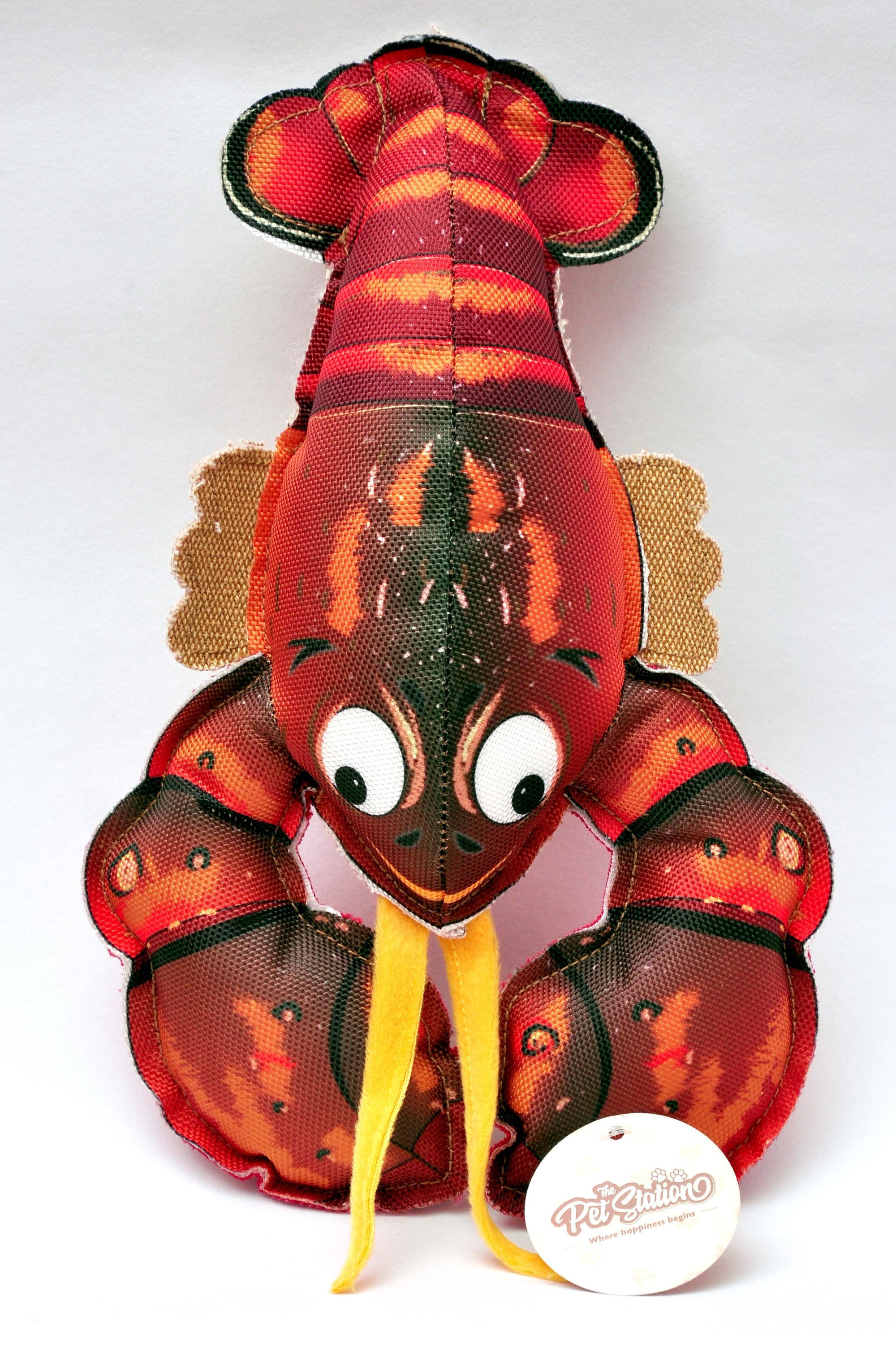 Lobster shaped dog toy by Pet Station