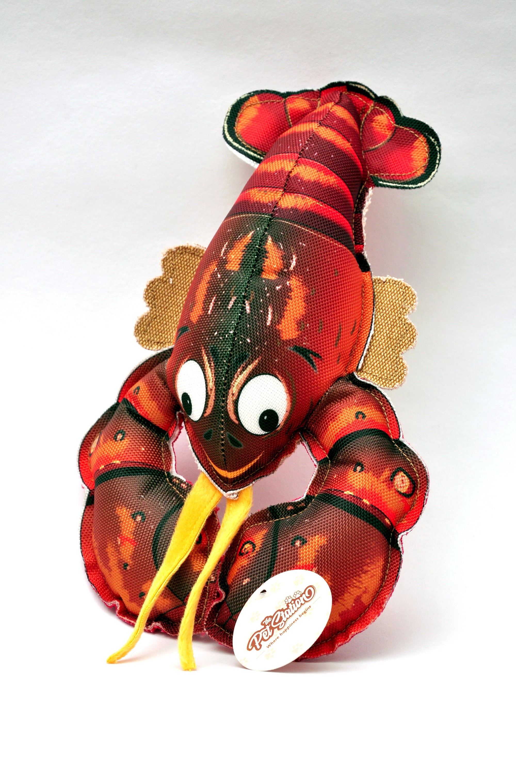 Lobster shaped dog toy by Pet Station