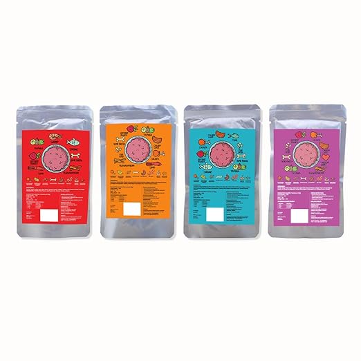 Pack of 8 : Indie Cat Combo of Liver/Shrimp/Squid/Tuna Mackerel & Chicken. Home-Style Meal, Wet Food for Cats and Kittens - (Pack of 8) (80g each)